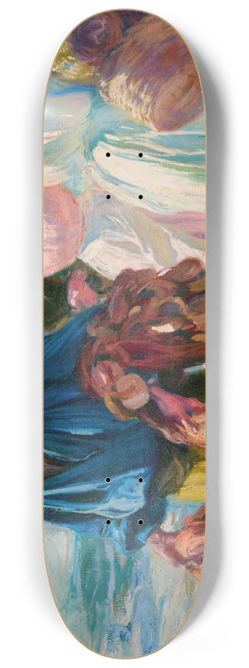 Jos Mongrell - Valencia, Returning from Fishing 8.25 inch art skate deck