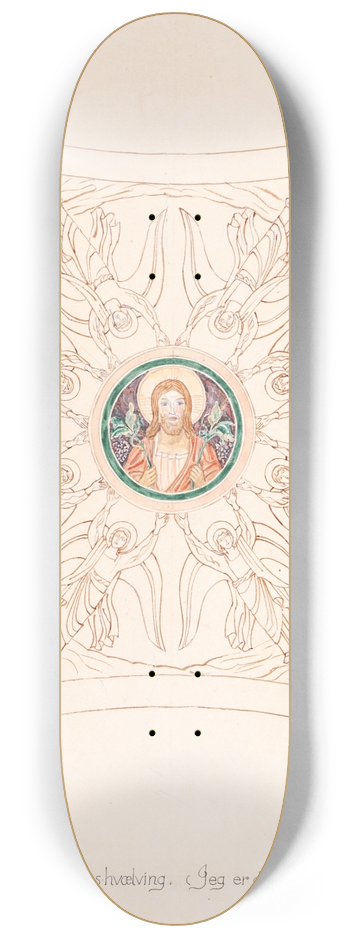 Joakim Skovgaard - Udkast til freskerne i Viborg Domkirke. Sndre korsarms-hvlvning 8.25 inch art skate deck