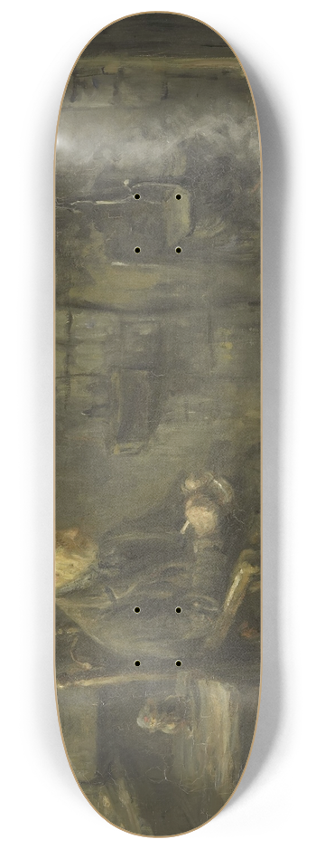 Jozef Israls - Interior of a Peasant Hut 8.25 inch art skate deck