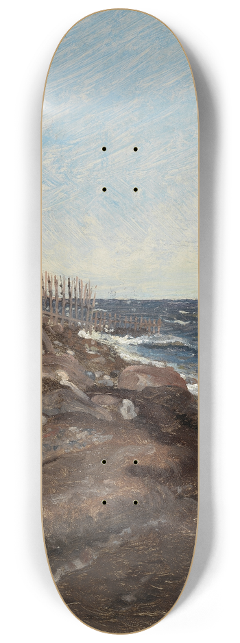 Jrgen Roed - The Coast at Hellebk. Study 8.25 inch art skate deck