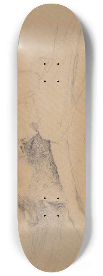 Jules Bastien-Lepage - Gambetta sur son lit de mort. 8.25 inch art skate deck