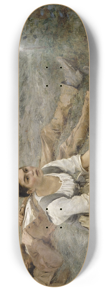 Jules Bastien-Lepage - Hay Making 8.25 inch art skate deck
