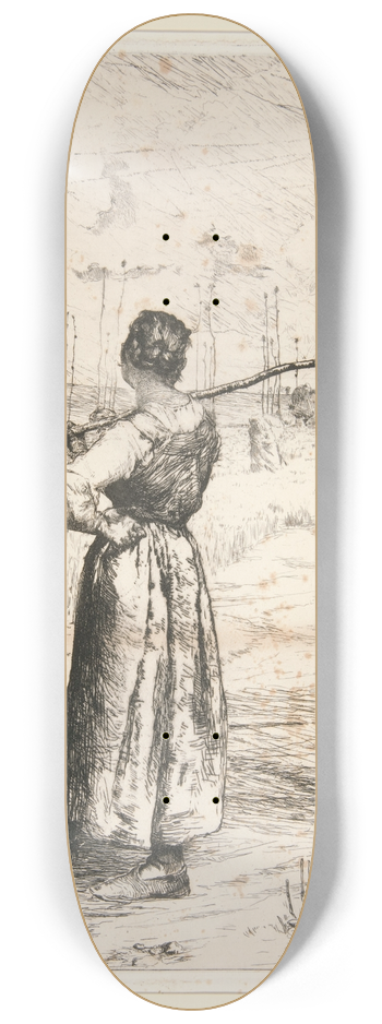 Jules Bastien-Lepage - Retour des champs (Return from theFields) 8.25 inch art skate deck