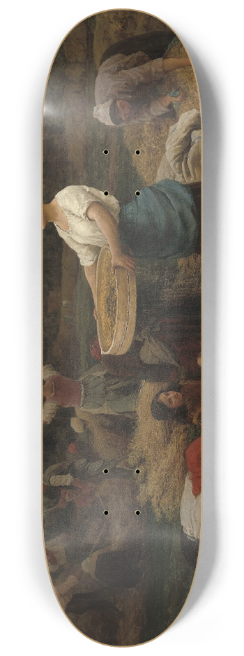 Jules Breton - The Colza (Harvesting Rapeseed) 8.25 inch art skate deck