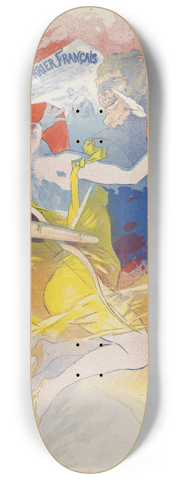 Jules Chret - Courrier franais 8.25 inch art skate deck