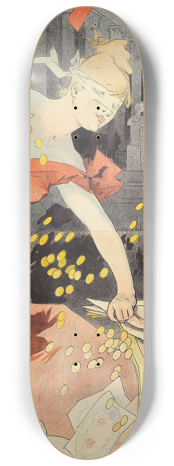 Jules Chret - Gil Blas  Largent 8.25 inch art skate deck