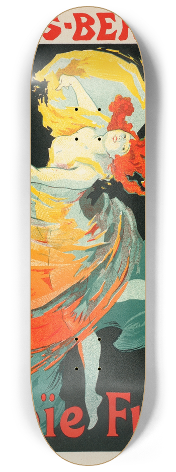 Jules Chret - La Loe Fuller 8.25 inch art skate deck