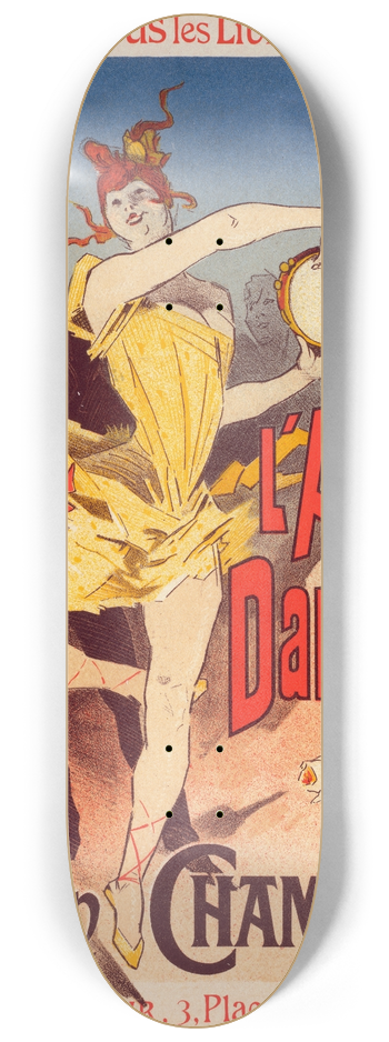 Jules Chret - Lamant Des Danseuses 8.25 inch art skate deck