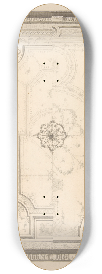 Jules-Edmond-Charles Lachaise - Design for a ceiling 8.25 inch art skate deck