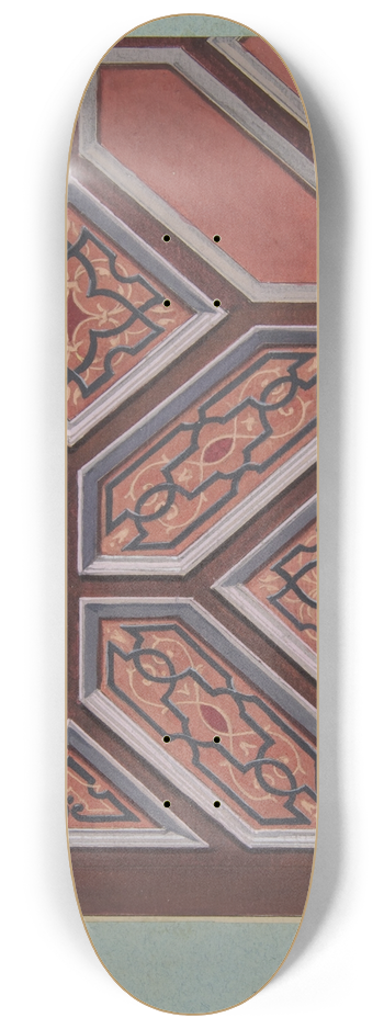 Jules-Edmond-Charles Lachaise - Design for Ceiling Decoration Htel de Pless, Berlin 8.25 inch art skate deck