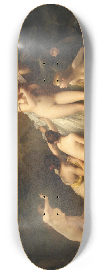 Jules Joseph Lefebvre - Diane surprised 8.25 inch art skate deck