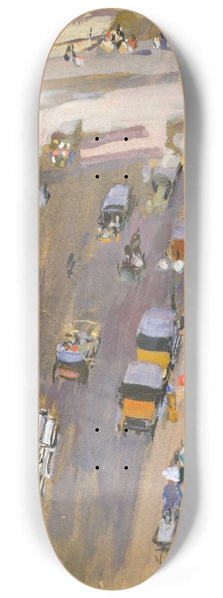 Joaqun Sorolla - Fifth Avenue, New York 8.25 inch art skate deck