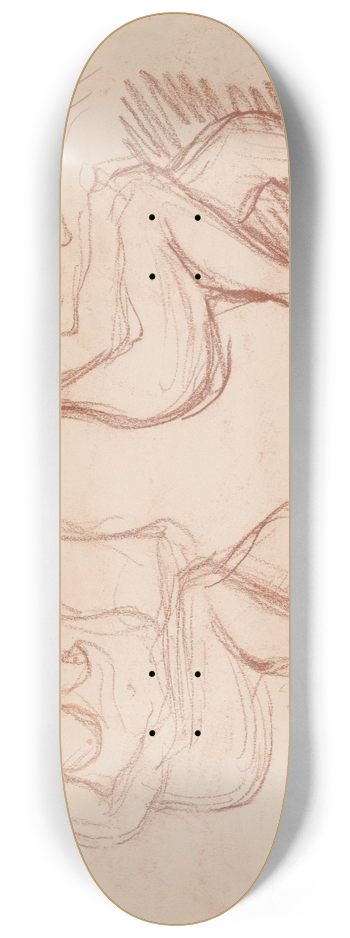 Jules Schmalzigaug - Two Seated Women 8.25 inch art skate deck