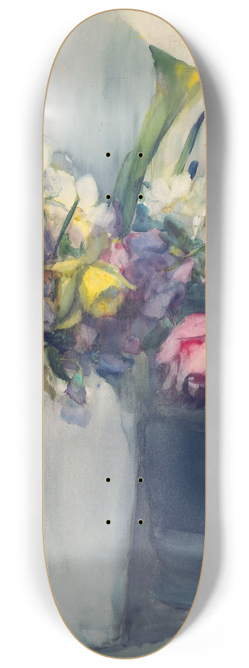 Julian Alden Weir - Flowers 8.25 inch art skate deck