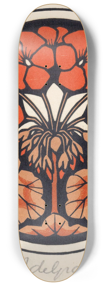 Julie de Graag - Oost-Indische kers 8.25 inch art skate deck
