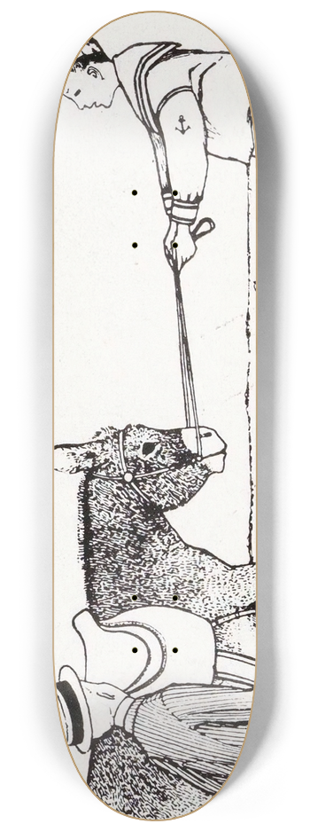 Julie de Graag - Twee jongens en een ezel 8.25 inch art skate deck