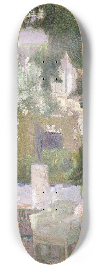 Joaqun Sorolla - The Gardens at the Sorolla Family House 8.25 inch art skate deck