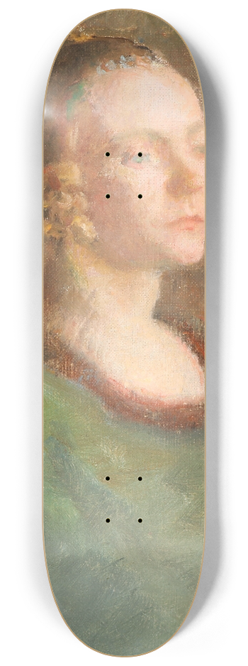 Julius Paulsen - Kvindeportrt 8.25 inch art skate deck