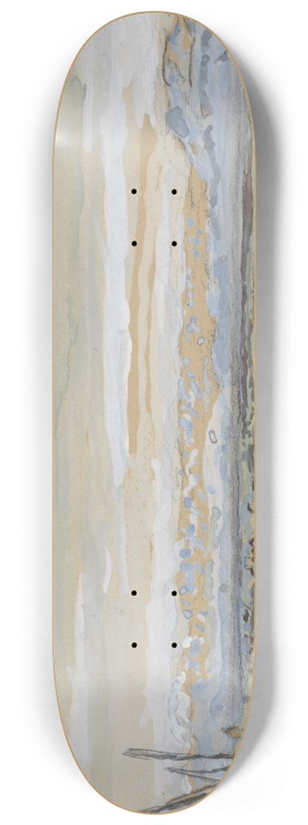 Johan Antonie de Jonge - Gezicht op een vlak landschap 8.25 inch art skate deck