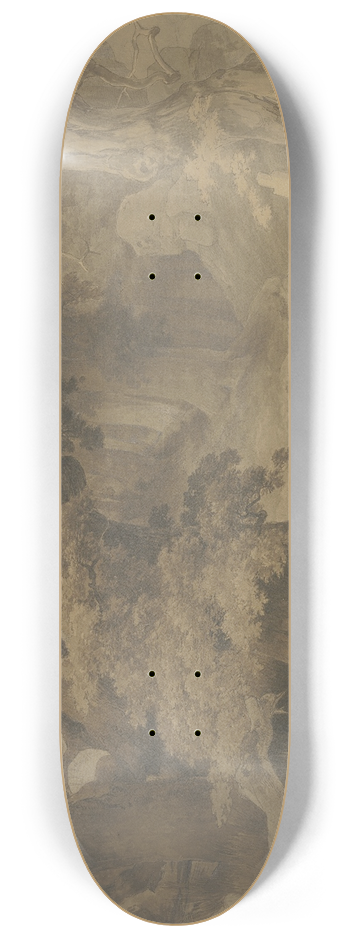 Karl Friedrich Lessing - Oak forest 8.25 inch art skate deck