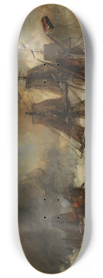 Johan Barthold Jongkind - Le Grain 8.25 inch art skate deck