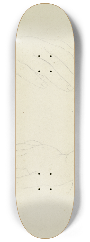 Karl Sandhaas - Two resting hands 8.25 inch art skate deck