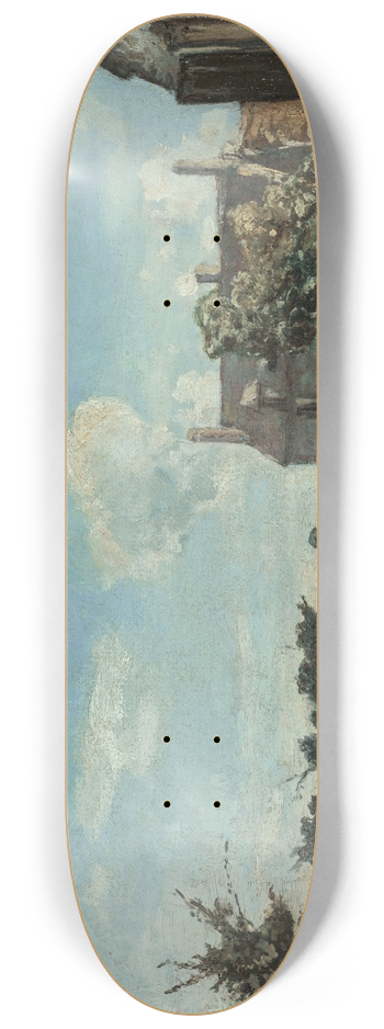 Johan Barthold Jongkind - Saint-Parize-le-Chtel 8.25 inch art skate deck