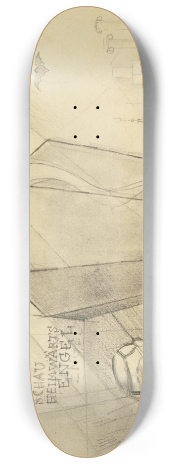 Karl Wiener - Das begrabene Leben 8.25 inch art skate deck