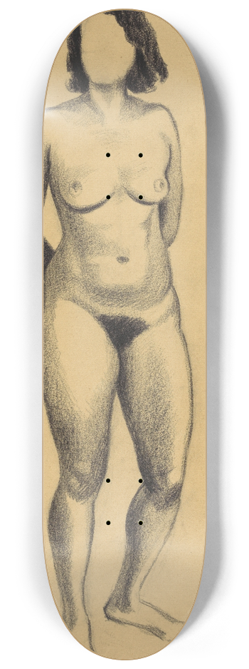 Karl Wiener - weiblicher Akt 8.25 inch art skate deck