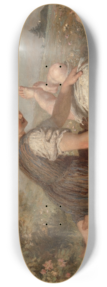 Karl Wilhelm Friedrich Bauerle - An autumn idyll 8.25 inch art skate deck
