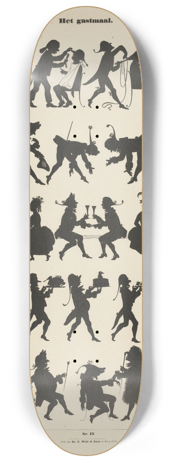 Kaspar Braun - Het gastmaal 8.25 inch art skate deck