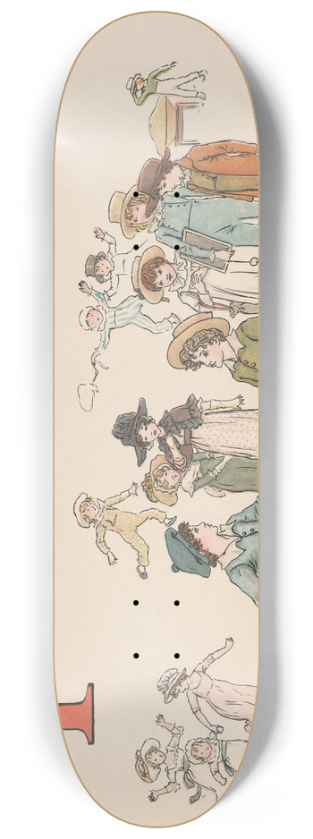 Kate Greenaway - A Apple Pie Pl 06 8.25 inch art skate deck
