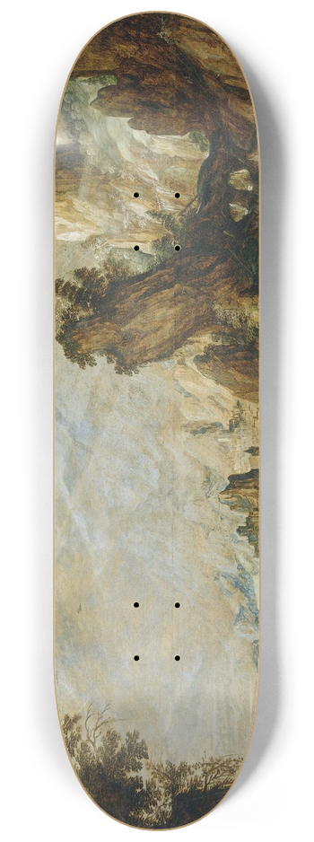Kerstiaen de Keuninck - Landscape with Conversion of Saint Paul 8.25 inch art skate deck