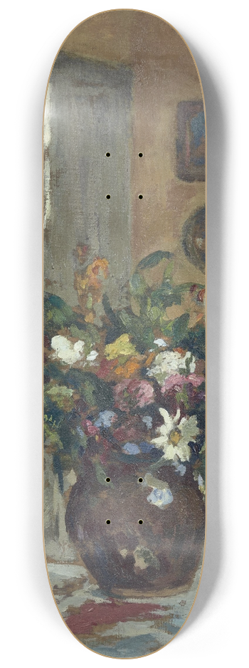 Ker Xavier Roussel - Nature morte au bouquet de fleurs 8.25 inch art skate deck