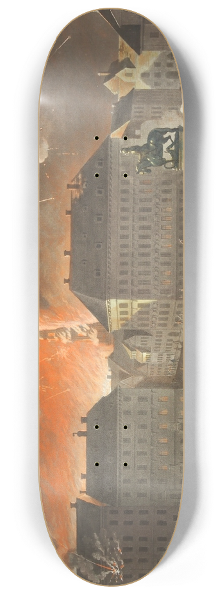 Johan Frederik Clemens - Den Rdsomste Nat i Kibenhavn 8.25 inch art skate deck