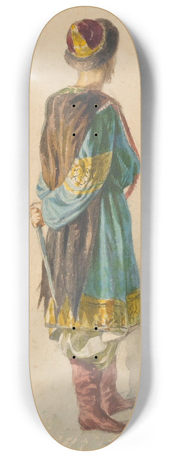 Klavdy Vasilyevich Lebedev - Oriental Figure 8.25 inch art skate deck