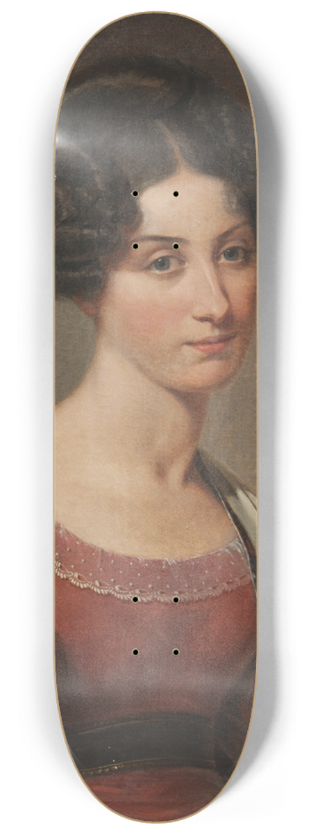 Johan Gustaf Sandberg - Margaret Seton (1805-1870) 8.25 inch art skate deck