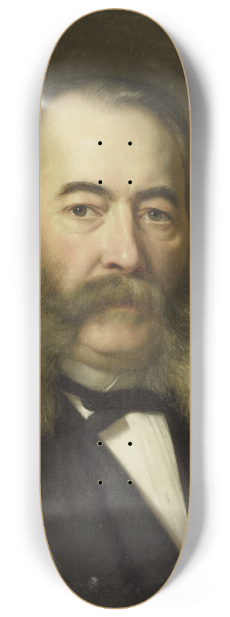 Johan Heinrich Neuman - Herman Frederik ten Kate. Schilder (1822-91) 8.25 inch art skate deck