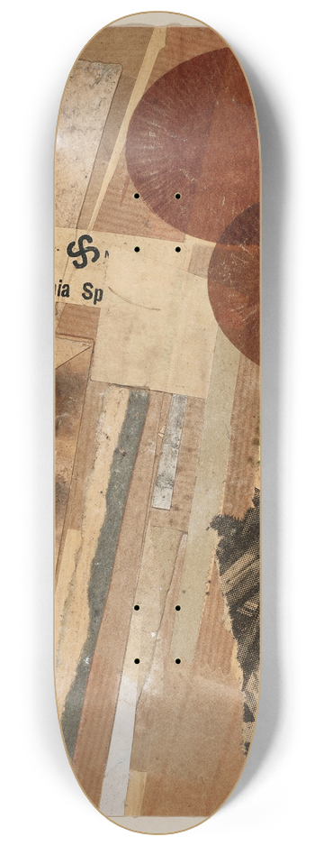 Kurt Schwitters - Ohne Titel (orsgrunnsdan) 8.25 inch art skate deck