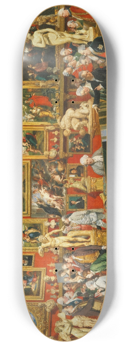Johan Joseph Zoffany - Tribuna of the Uffizi 8.25 inch art skate deck