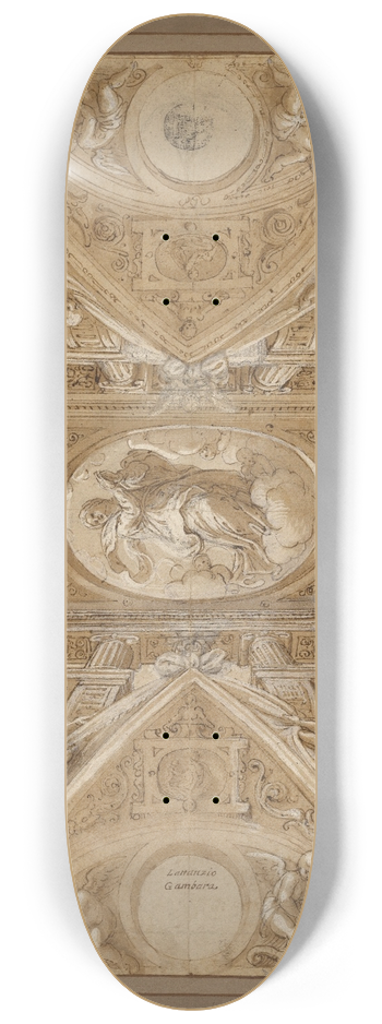 Lattanzio Gambara - Study for a Ceiling 8.25 inch art skate deck