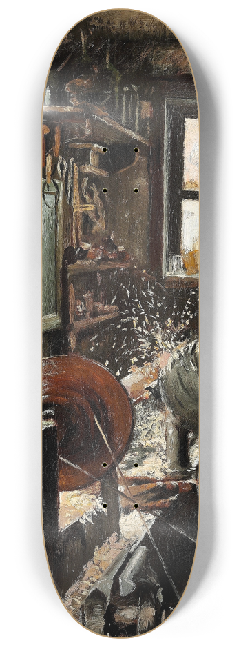 Laurits Andersen Ring - En Drejer ved sin Drejebnk 8.25 inch art skate deck