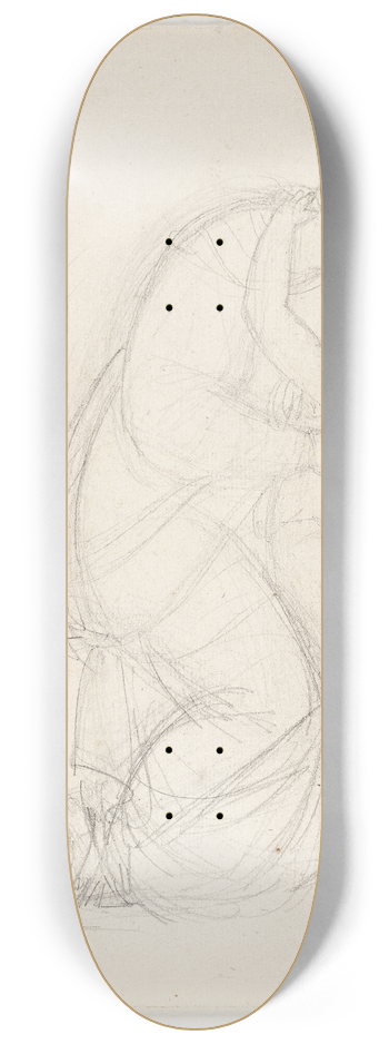 Johan Ludvig Lund - Moder og barn 8.25 inch art skate deck