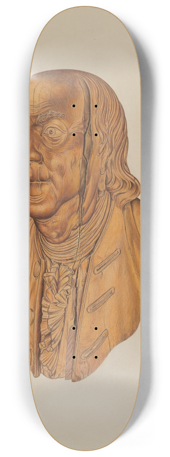 Lawrence Flynn - Figurehead  Benjamin Franklin 8.25 inch art skate deck