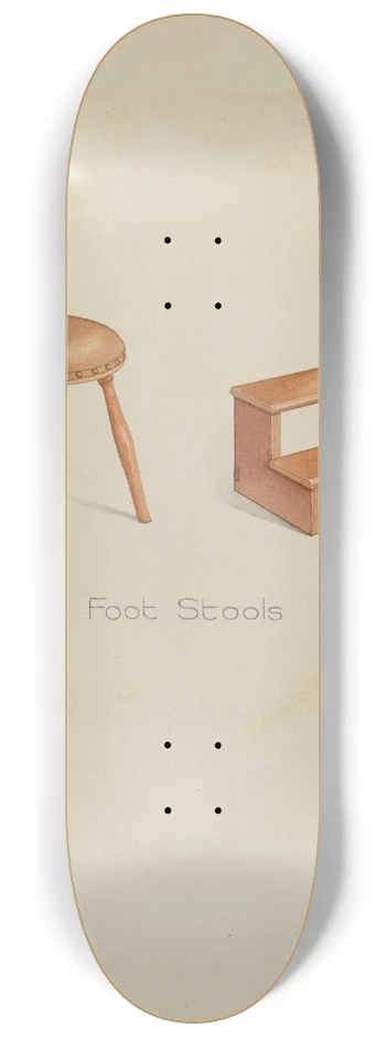 Lawrence Foster - Shaker Stools 8.25 inch art skate deck