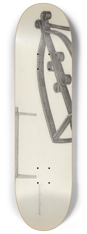 Lazar Rubinstein - Flat Iron Holder 8.25 inch art skate deck