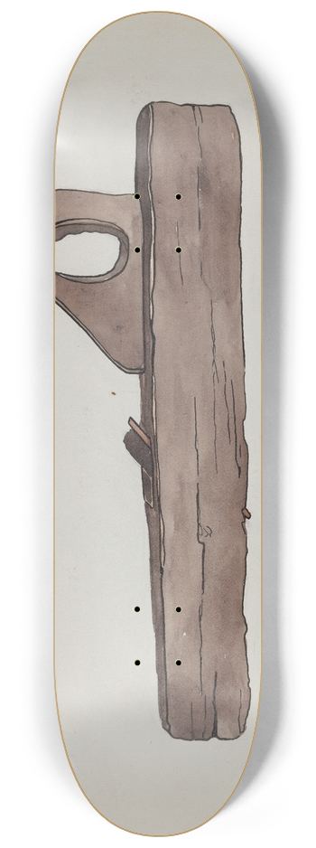 Lena Nastasi - Plane for Leveling Wood 8.25 inch art skate deck