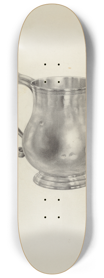 Leo Drozdoff - Silver Mug 8.25 inch art skate deck