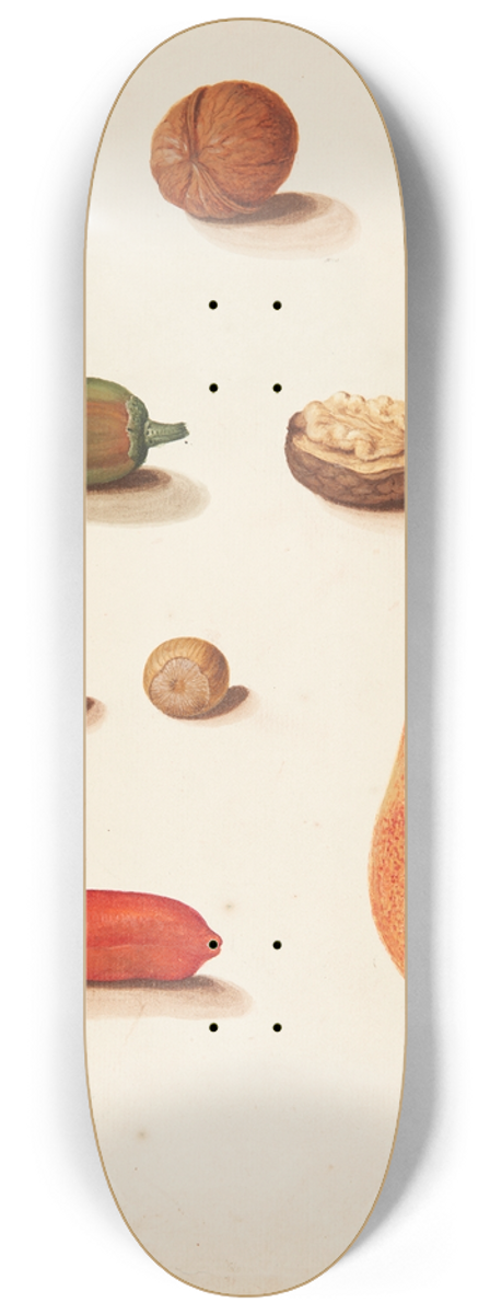 Johanna Fosie - Studie af ble, ndder og peberfrugter 8.25 inch art skate deck