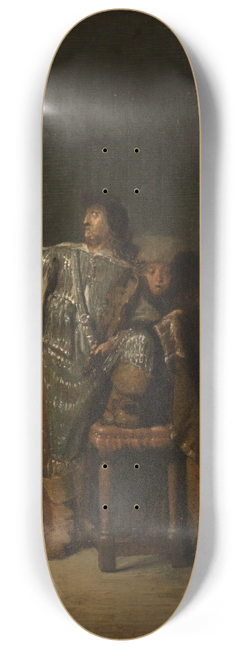 Leonaert Bramer - Musizierende Offiziere 8.25 inch art skate deck